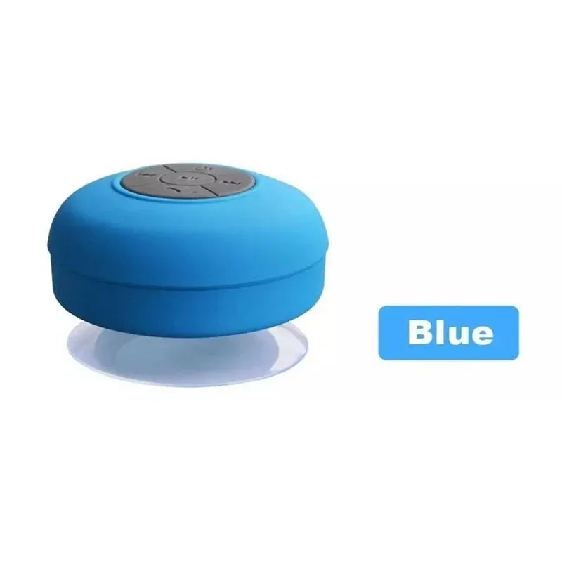 Wireless Waterproof Portable Shower Speaker with Bluetooth Compatibility and Hands-Free Functionality