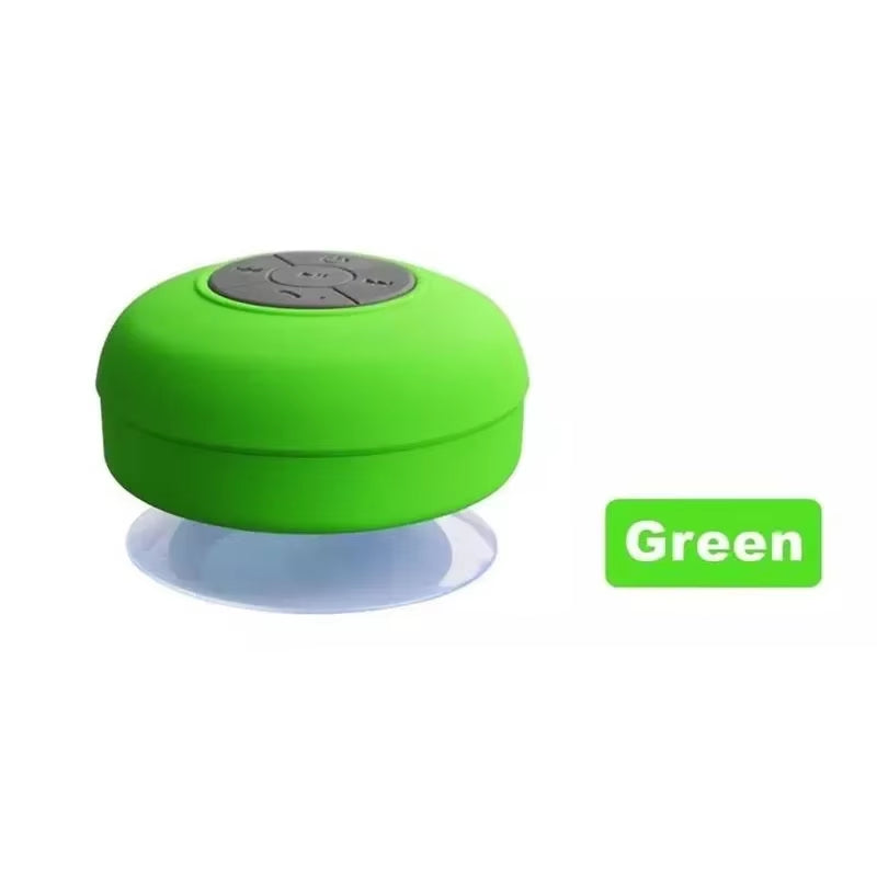 Wireless Waterproof Portable Shower Speaker with Bluetooth Compatibility and Hands-Free Functionality