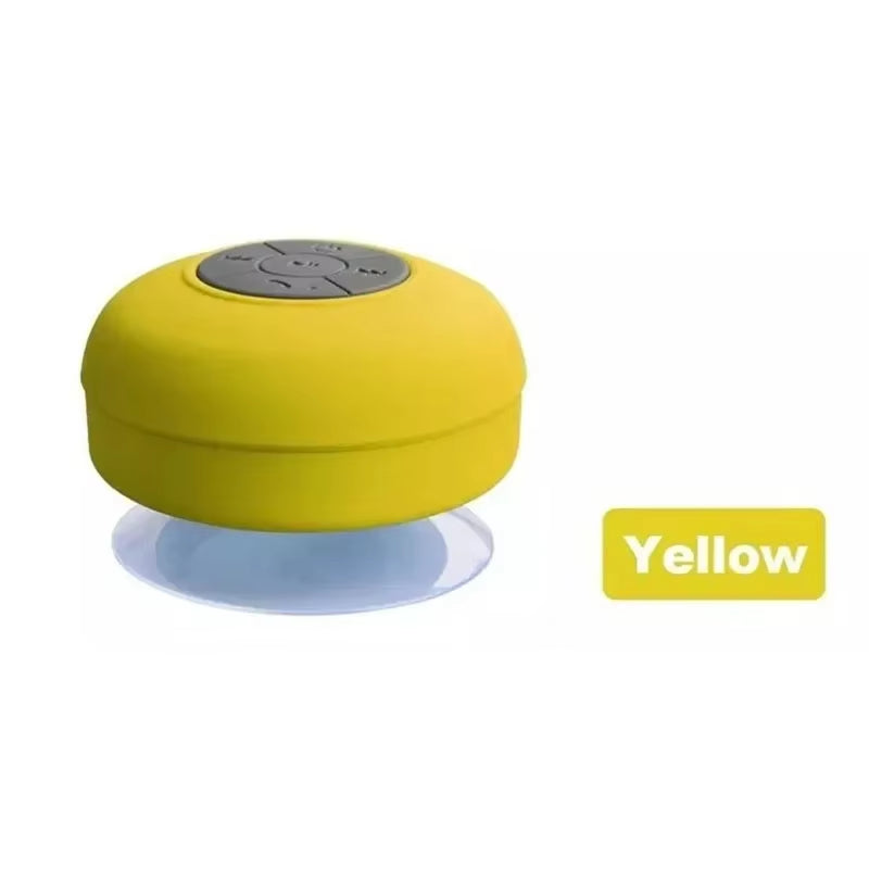 Wireless Waterproof Portable Shower Speaker with Bluetooth Compatibility and Hands-Free Functionality