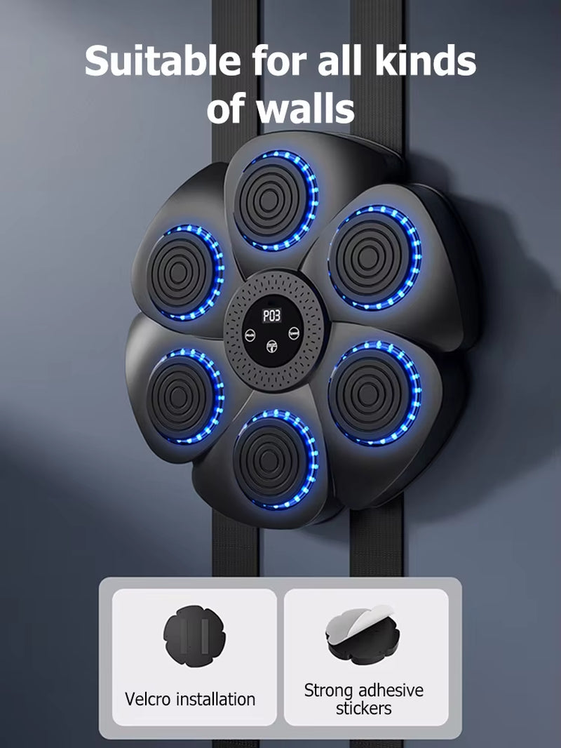 Smart Bluetooth Wall-Mounted Boxing Machine with Music and Electronic Training Features for Home and Gym Use