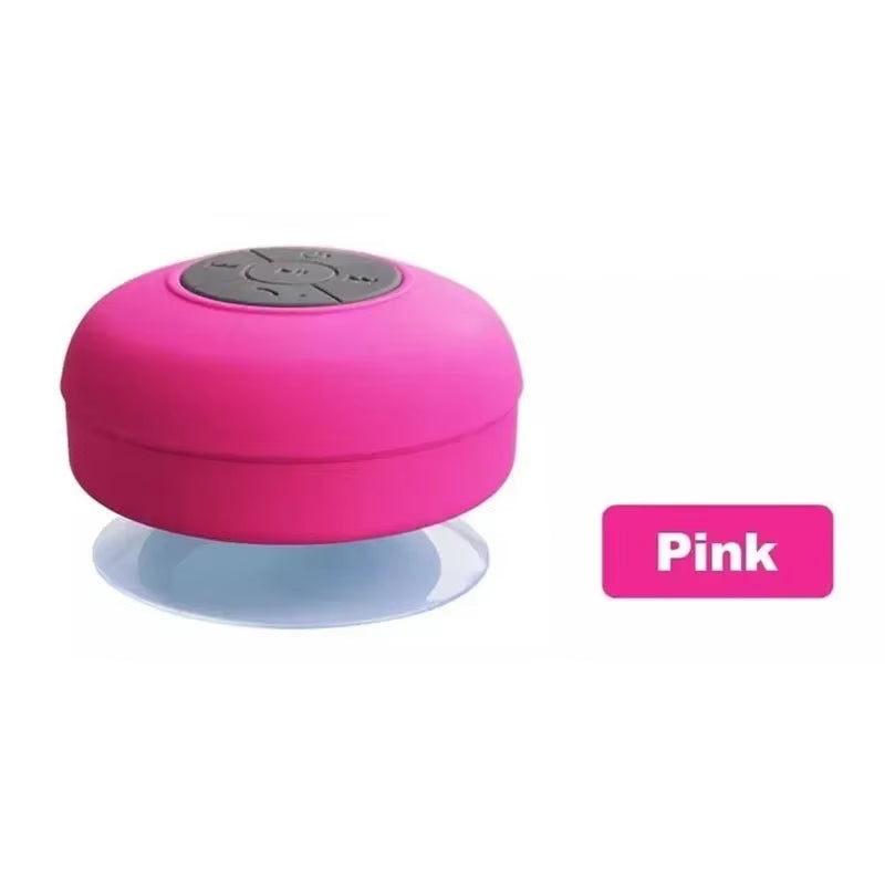 Wireless Waterproof Portable Shower Speaker with Bluetooth Compatibility and Hands-Free Functionality